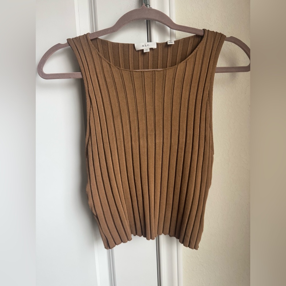 A.L.C. Ribbed Sleeveless Tank Top